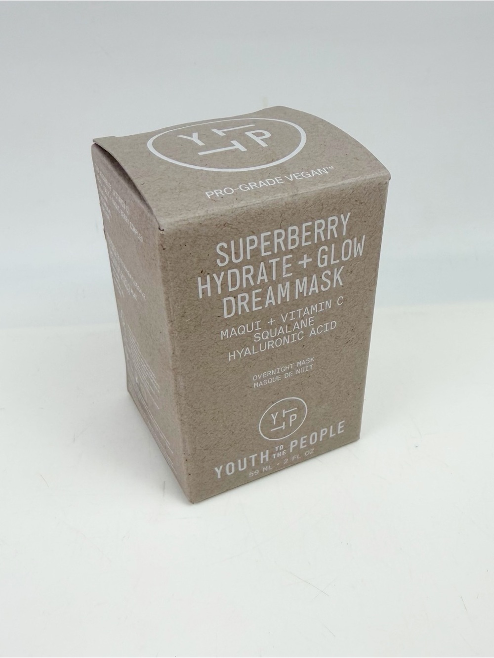 YOUTH TO THE PEOPLE Superberry Hydrate + Glow Dream Mask Face 2 fl oz New